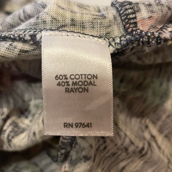 J. Jill- Flounced-Hem Double V-Neck Knit Dress Sleeveless Fruit Print- Size M - Picture 7 of 8